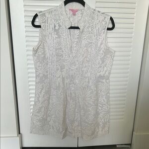 Elegant White Sleeveless Top